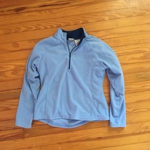 baby blue quarter zip up